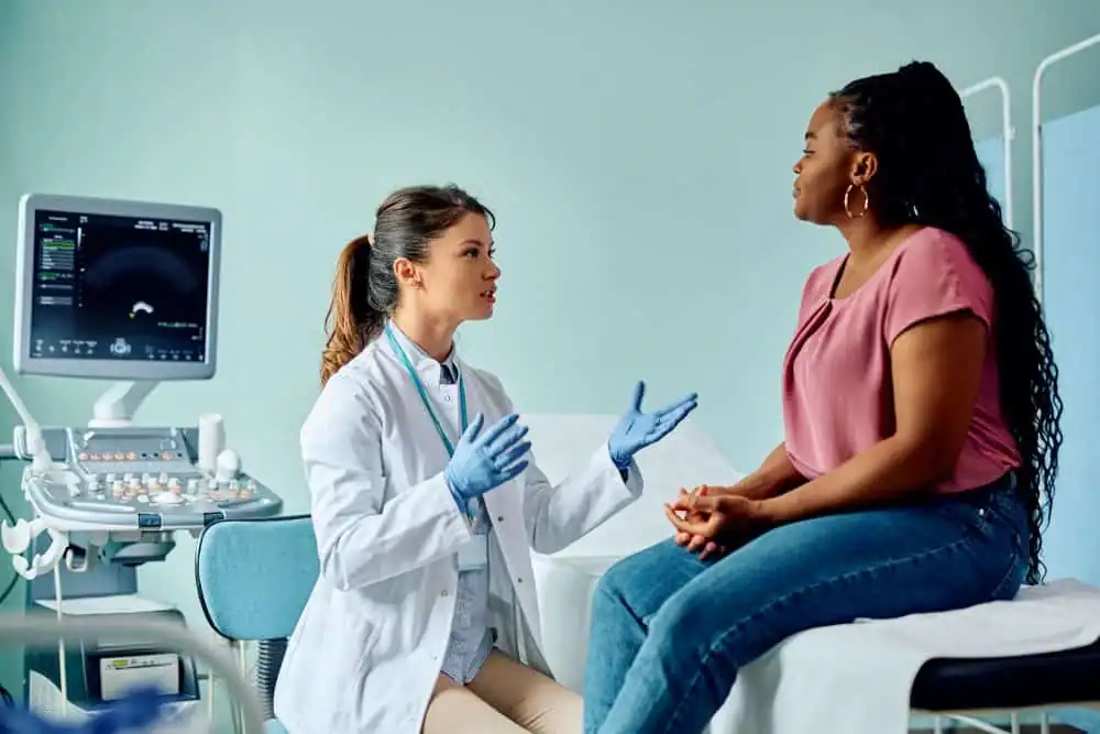 Rejuvenating Intimacy: Exploring Surgical Solutions for Vaginal Laxity 1 Woman have consultation about vaginal laxity Bellshill
